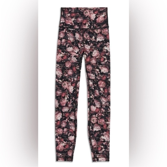 Lululemon Wunder Under Hi-Rise Tight Nulux Size 6 Floral Print Peony Leggings - Picture 5 of 14